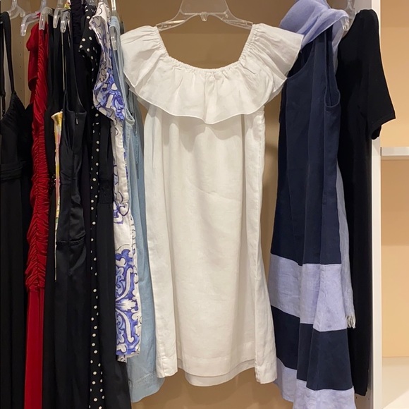 Dresses & Skirts - Beautiful white 100% linen  summer dress